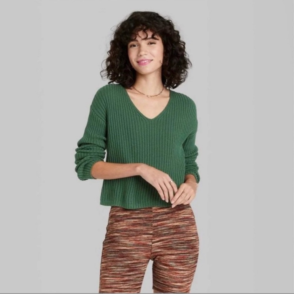 Green Knit Sweater